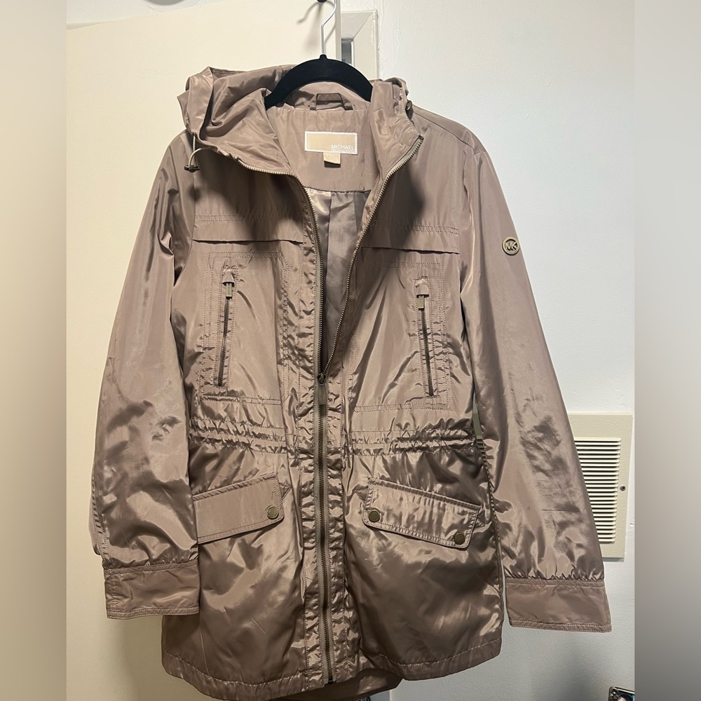 Michael Kors Beige Rain Jacket